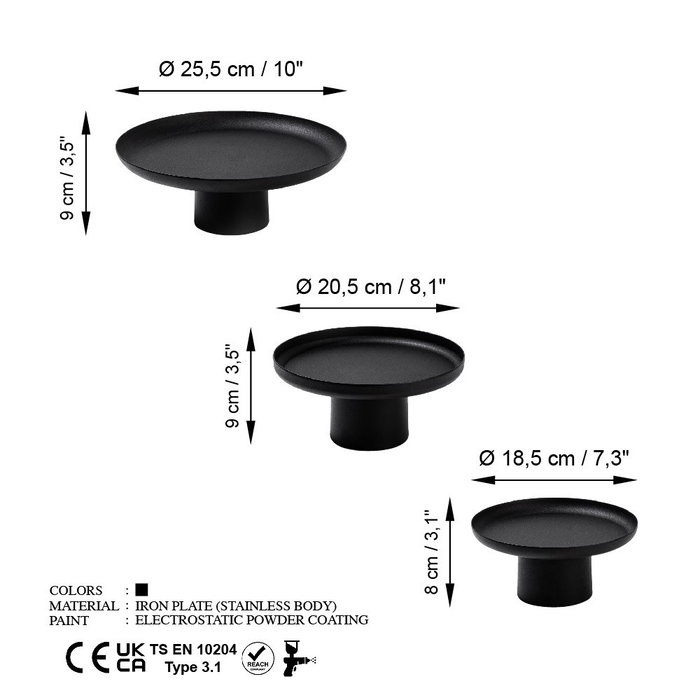 Aberto Design Nısıros - Negro